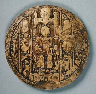 Seal of Jean II (1397-1479) King of Navarre by Spanish School